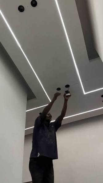 Gypsum ceiling installation